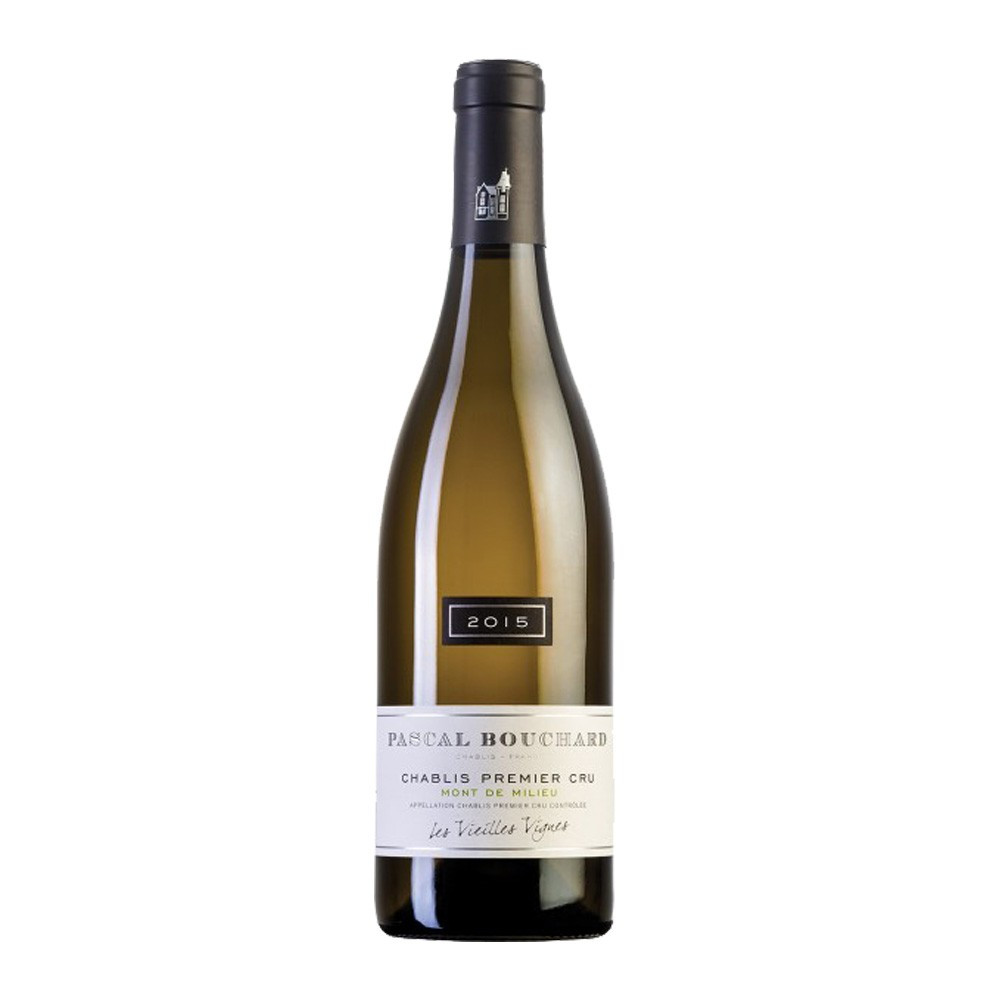 Chablis Domaine Pascal Bouchard 1er Cru Les Mont de Milieu Les Vieilles Vignes 2015, 75cl Bianco